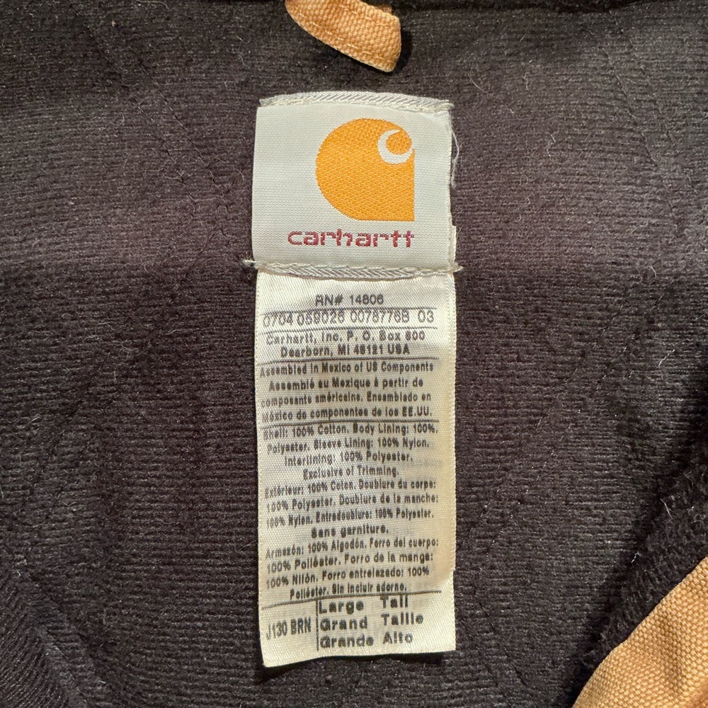 Vintage distressed tan hooded Carhartt jacket - Picture 10 of 12